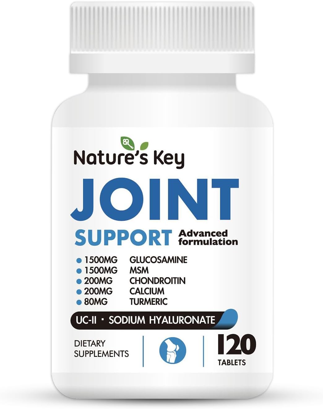 Joint Support Complex with Glucosamine, Chondroitin, MSM, Turmeric, and More - 120 Tablets for Healthy Joints and Mobility