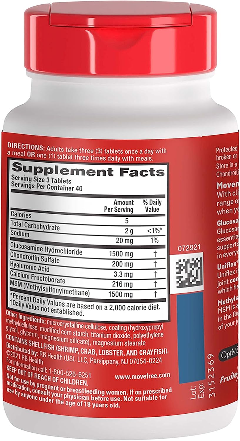 Joint Support Supplement for Mobility & Strength - 120 Tablets
