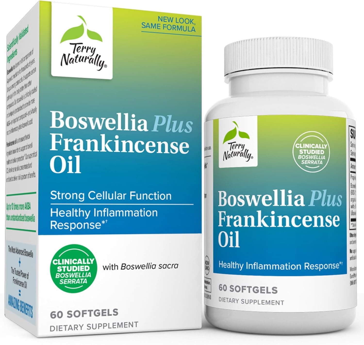 Joint Support Supplement with Boswellia & Frankincense Oil for Mobility & Comfort - 60 Softgels