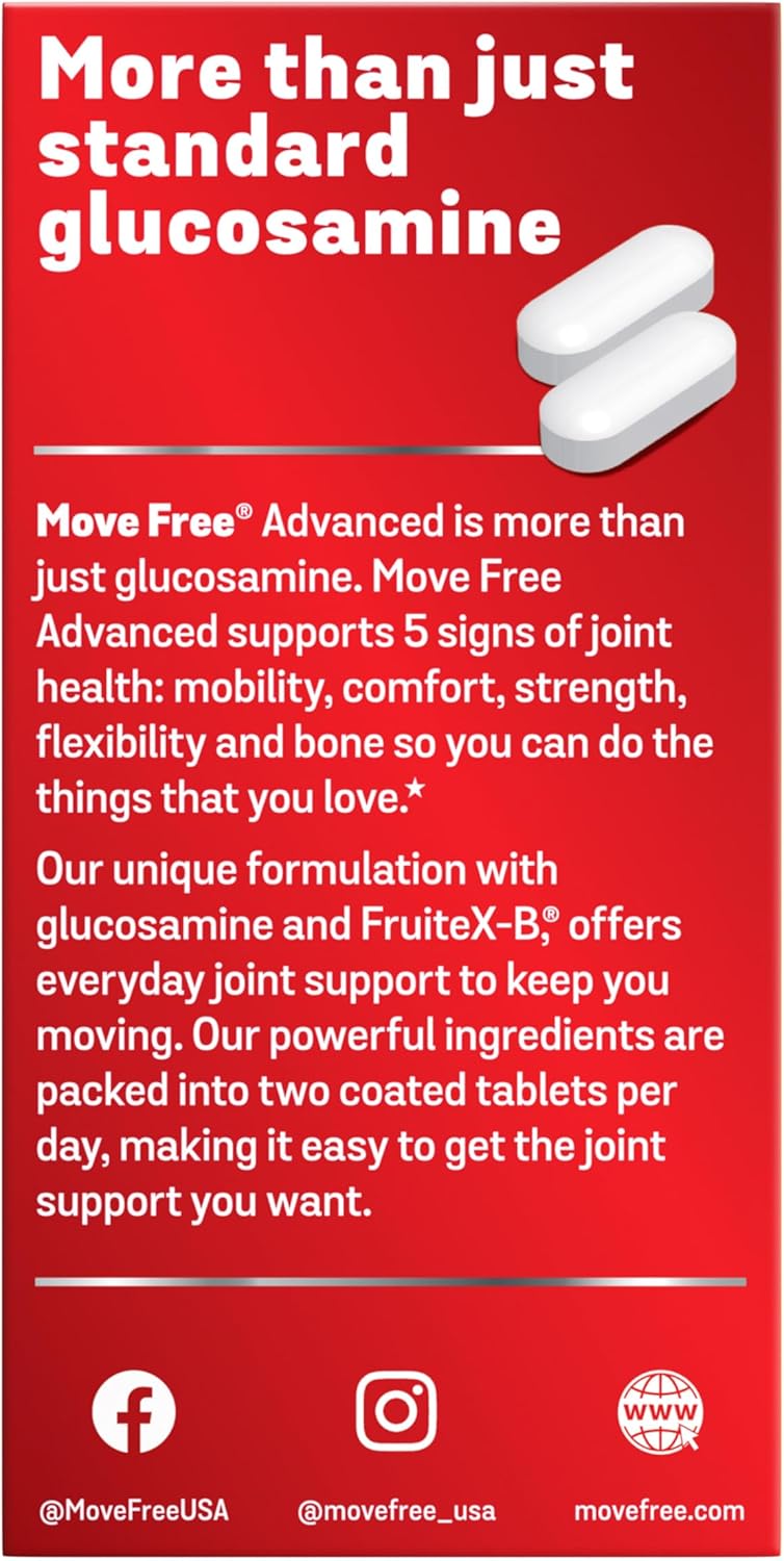 Joint Support Supplement with Glucosamine, Chondroitin, Calcium Fructoborate - 160 Tablets for Mobility & Bone Strength