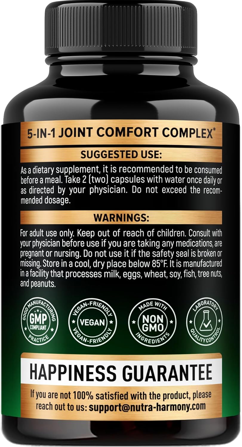 Joint Support Supplement with Glucosamine, Chondroitin, and Boswellia Extract