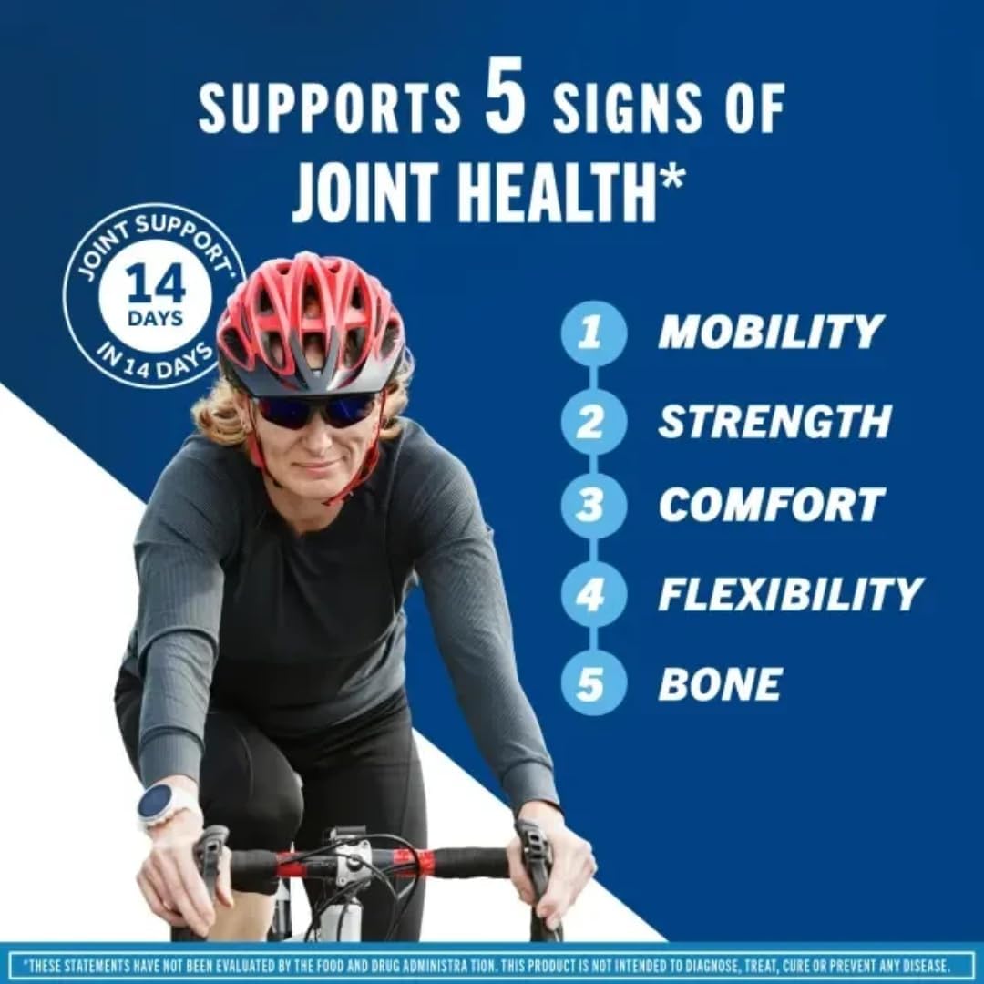 Joint Support Supplement with Glucosamine, Chondroitin, MSM, Vitamin D3 - Supports Mobility, Comfort, Strength, Flexibility, Bone & Immune Health - 120 Tablets (2 Pack)