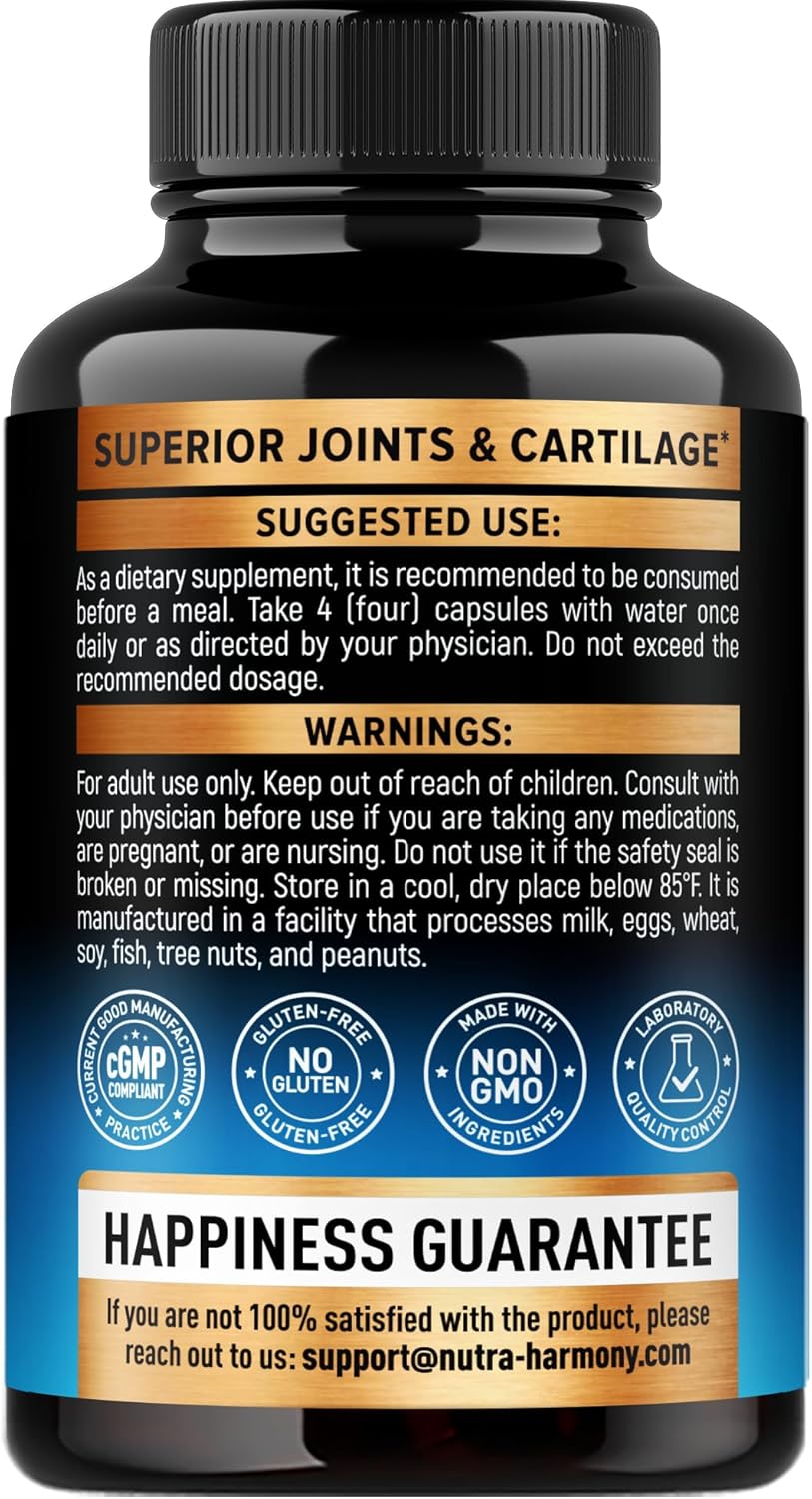 Joint Support Supplement with Glucosamine, Chondroitin, and Boswellia Extract