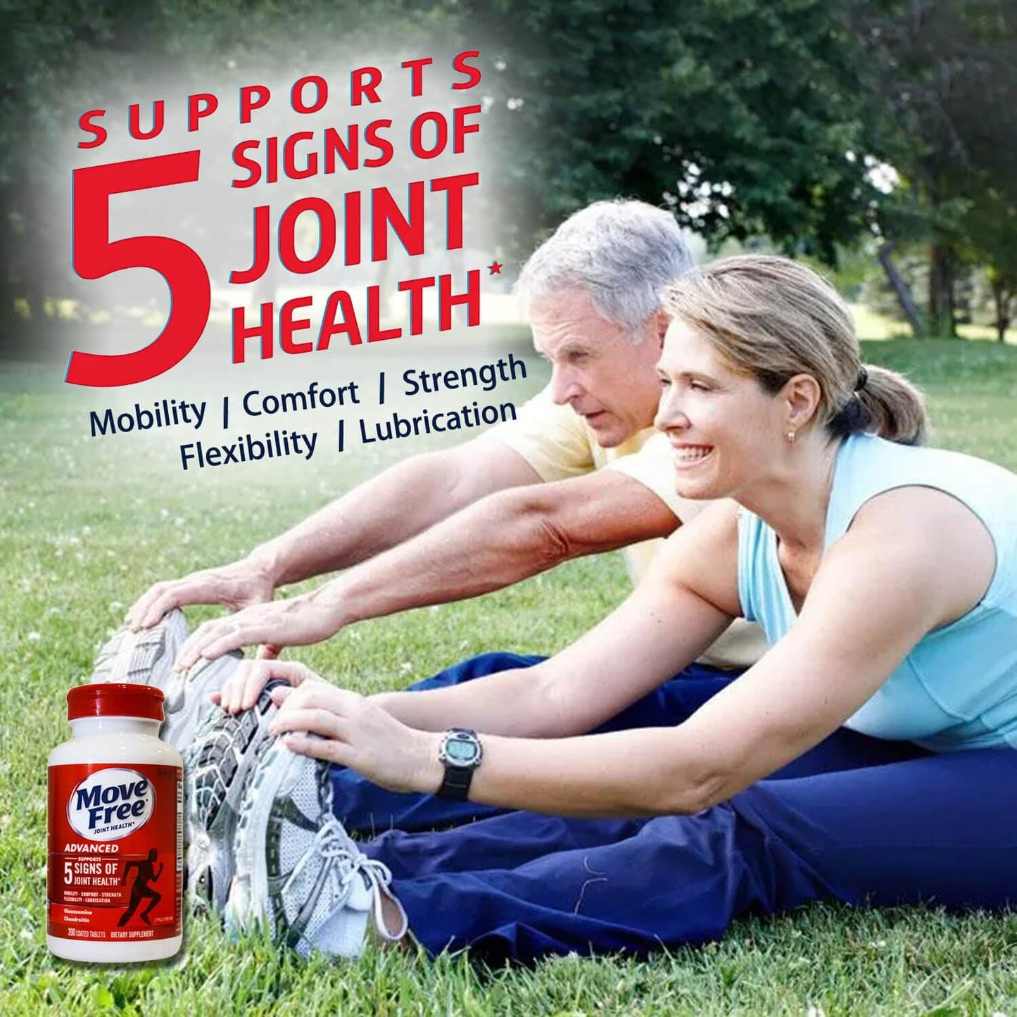 Joint Support Supplement with Glucosamine, Chondroitin, Calcium Fructoborate - 200 Tablets for Mobility, Comfort, and Strength
