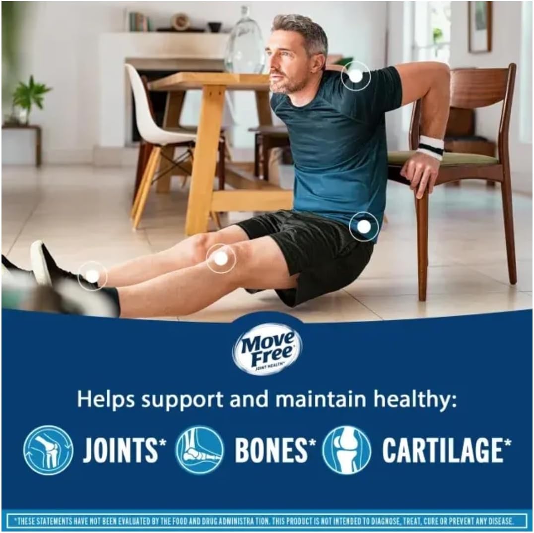 Joint Support Supplement with Glucosamine, Chondroitin, MSM, Vitamin D3 - Supports Mobility, Comfort, Strength, Flexibility, Bone & Immune Health - 120 Tablets (2 Pack)