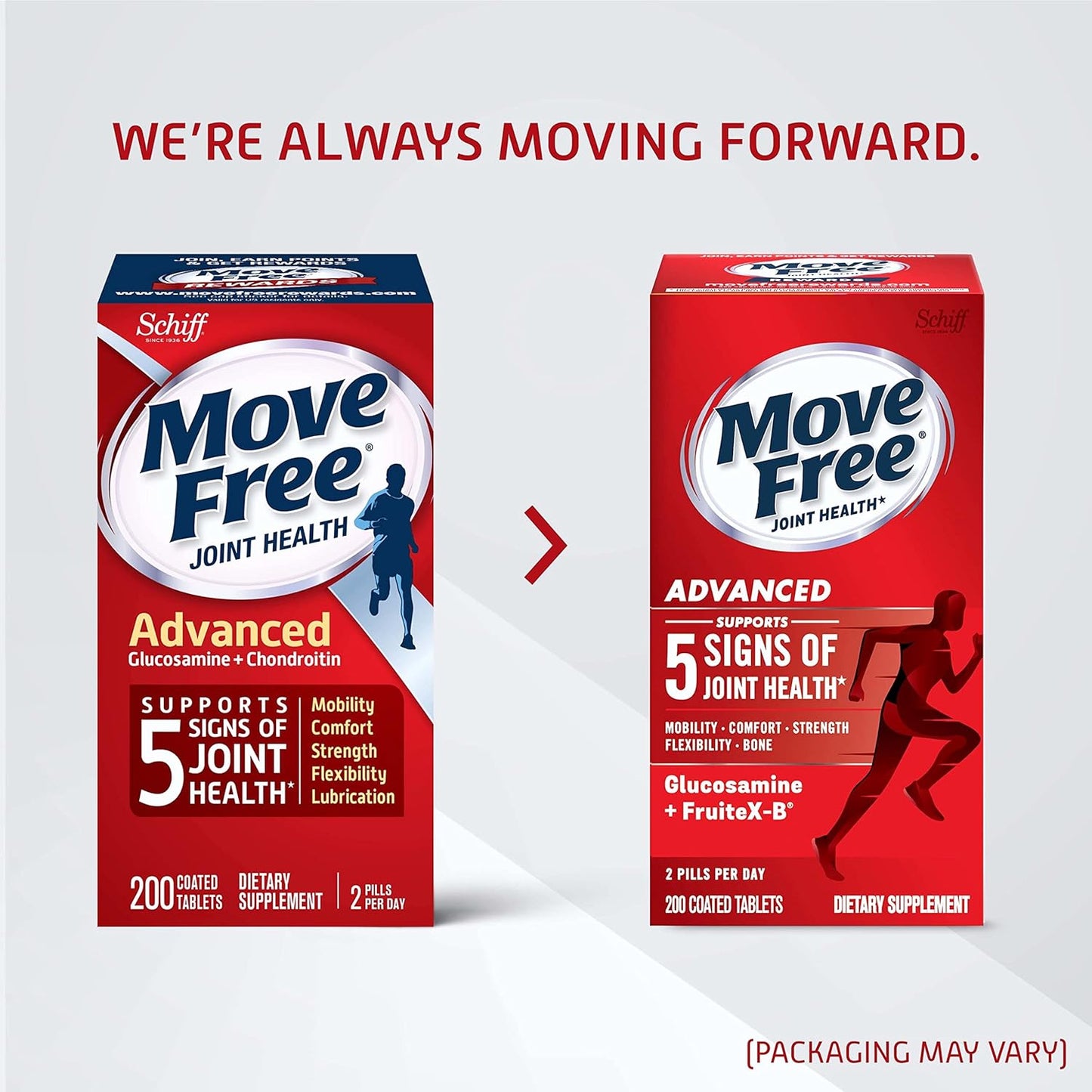 Joint Support Supplement with Glucosamine, Chondroitin, Calcium Fructoborate - 200 Tablets for Mobility, Comfort, Strength, Flexibility & Bone Health