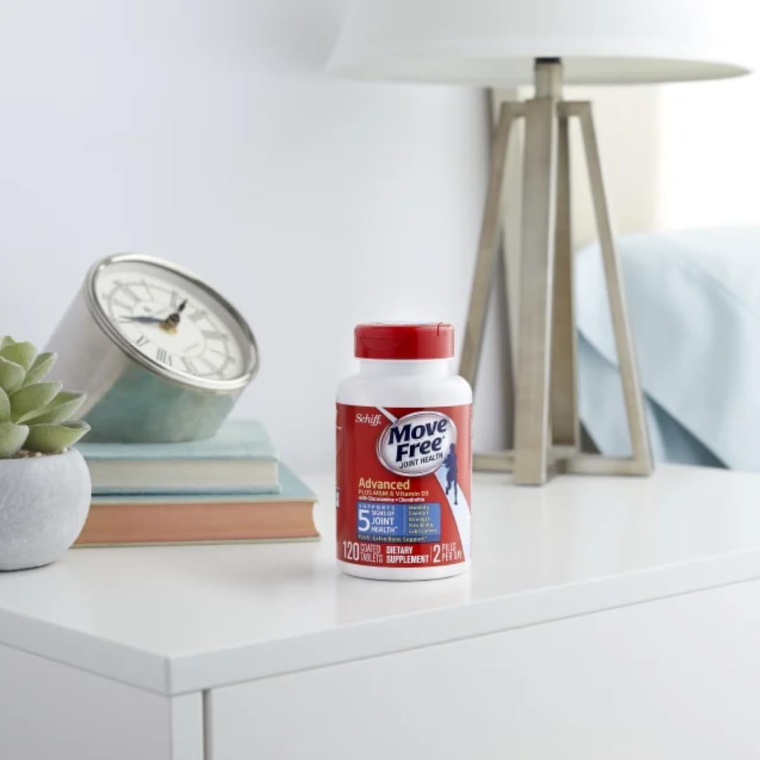 Joint Support Supplement with Glucosamine, Chondroitin, MSM, Vitamin D3 - Supports Mobility, Comfort, Strength, Flexibility, Bone & Immune Health - 120 Tablets (2 Pack)