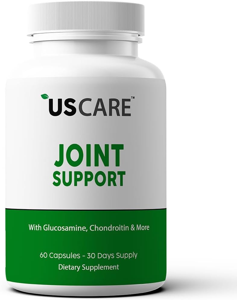 Joint Support Supplement with Glucosamine, Turmeric, Boswellia, MSM for Back, Knees, Hands - USCare Nutrition