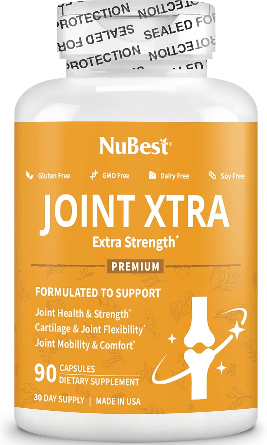 Joint Xtra - Triple Strength Joint Support Supplement with Glucosamine, Chondroitin, Turmeric, MSM & Boswellia - Vegan Capsules for Joint & Cartilage Health