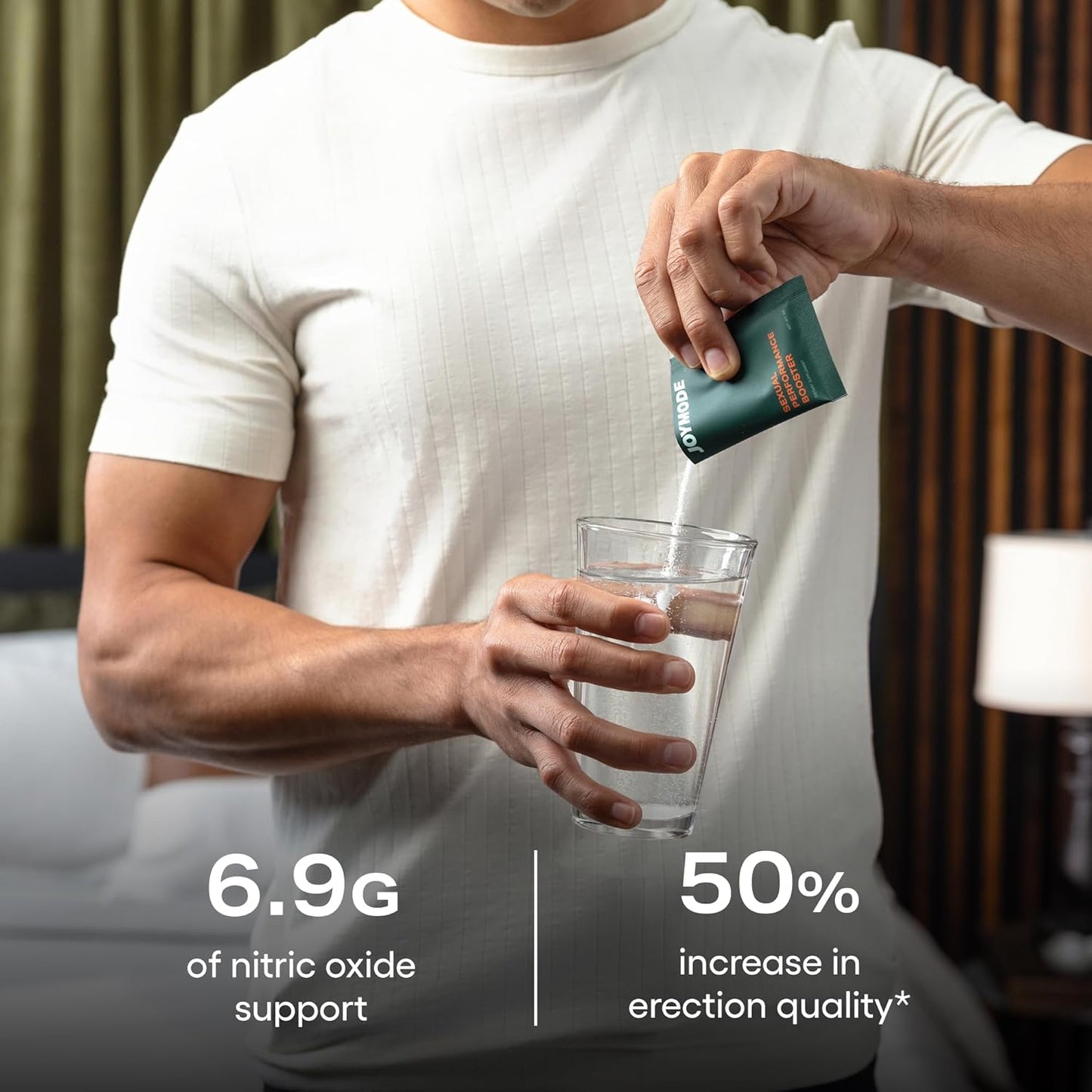 JOYMODE Performance Booster with Arginine Nitrate, L-Citrulline, Vitamin C, and Ginseng - Enhances Nitric Oxide Blood Flow and Erection Quality