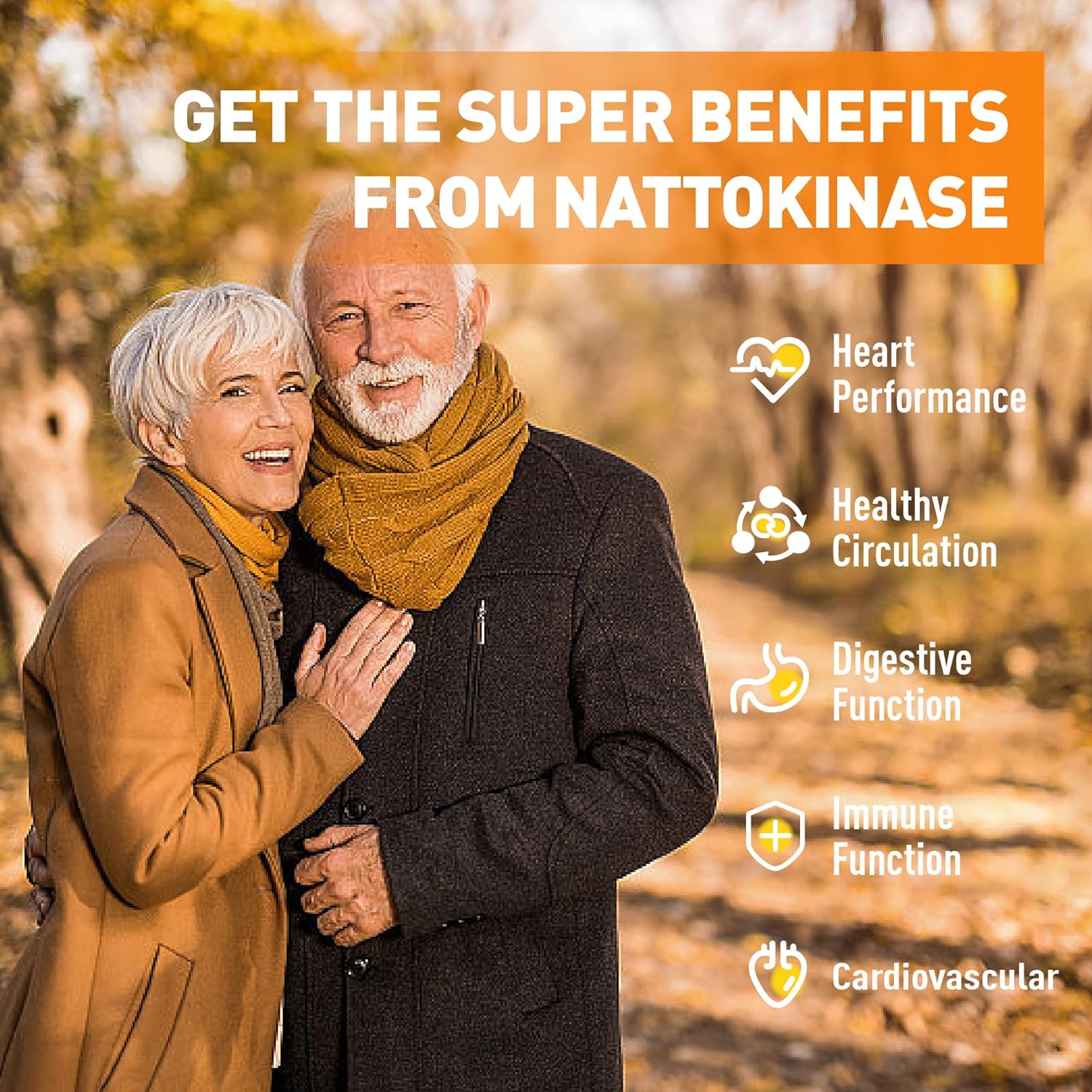 Joywiit Nattokinase and Serrapeptase Enzyme Gummies for Circulatory and Digestive Support - 60 Count Vegan Supplement