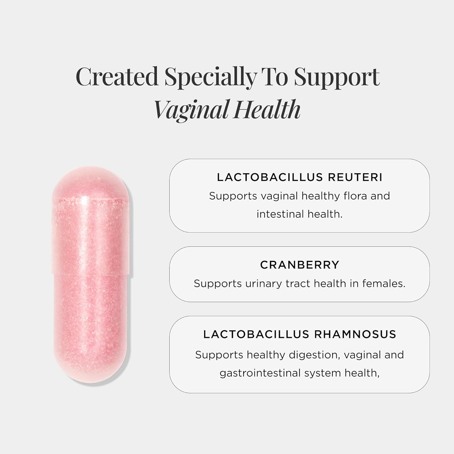 JSHealth Vaginal Probiotic Supplement - Supports Urinary and Vaginal Health - Shelf Stable Yeast Infection Relief for Women (30 Capsules)