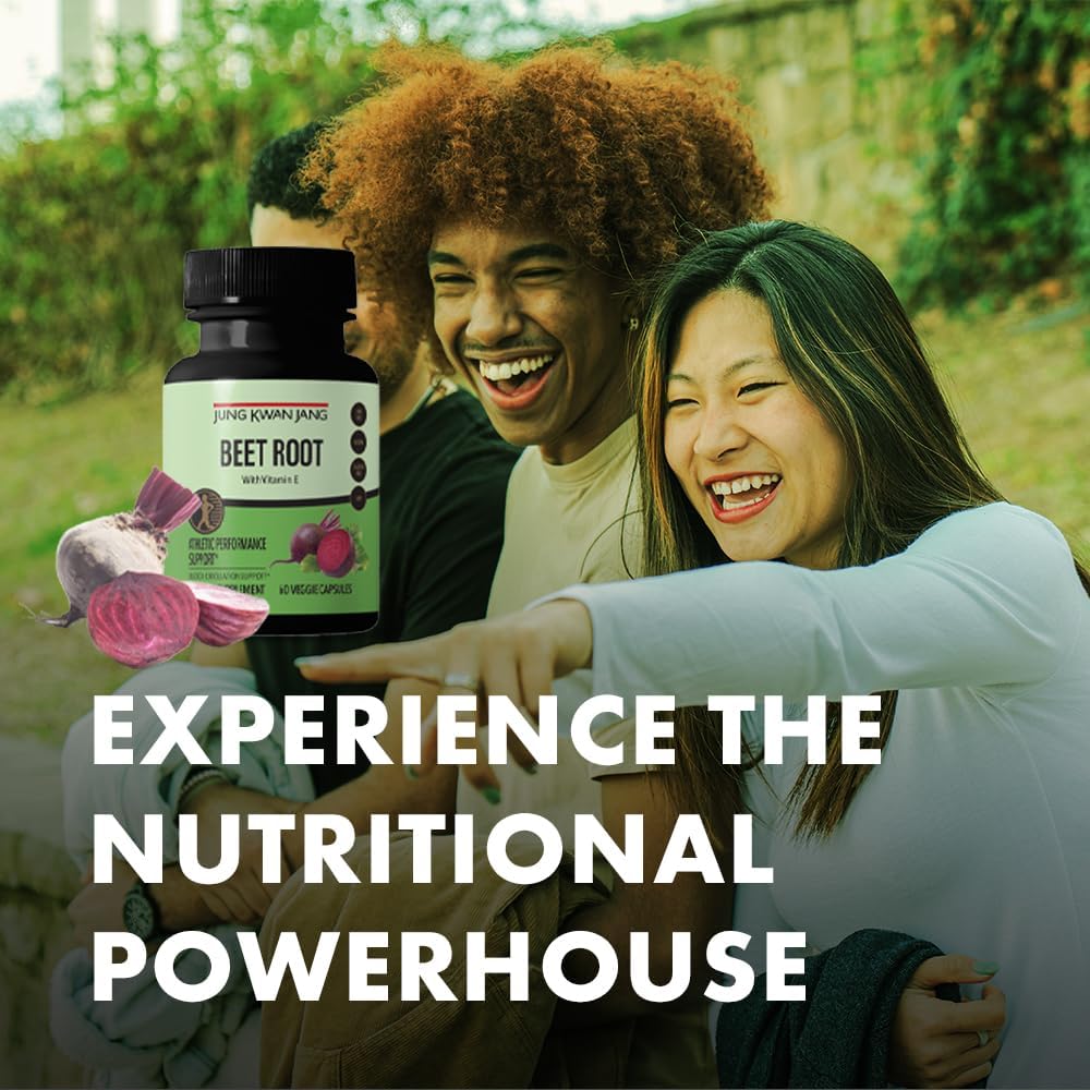 JUNG KWAN JANG Beet Root Capsules with Vitamin E - 60 Count