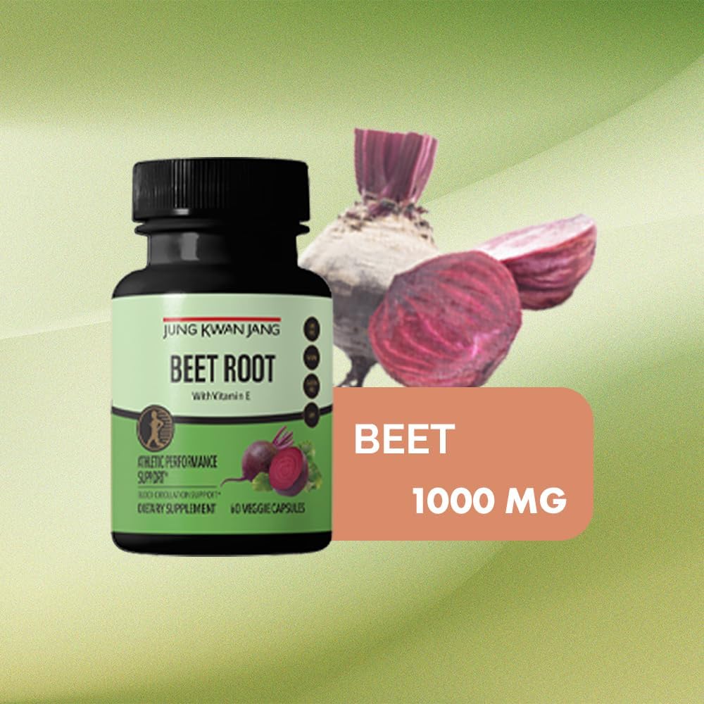 JUNG KWAN JANG Beet Root Capsules with Vitamin E - 60 Count
