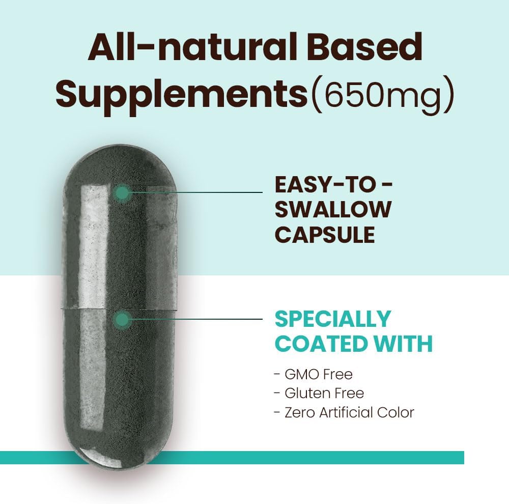 JungKwanJang Heart Health Supplement with Spirulina and American Ginseng - Immune System and Energy Support, 60 Capsules