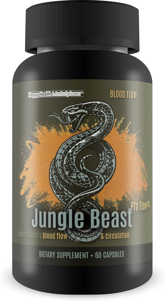 Jungle Beast Pro Flow: Premium Blood Circulation Supplement for Enhanced Nutrient Delivery