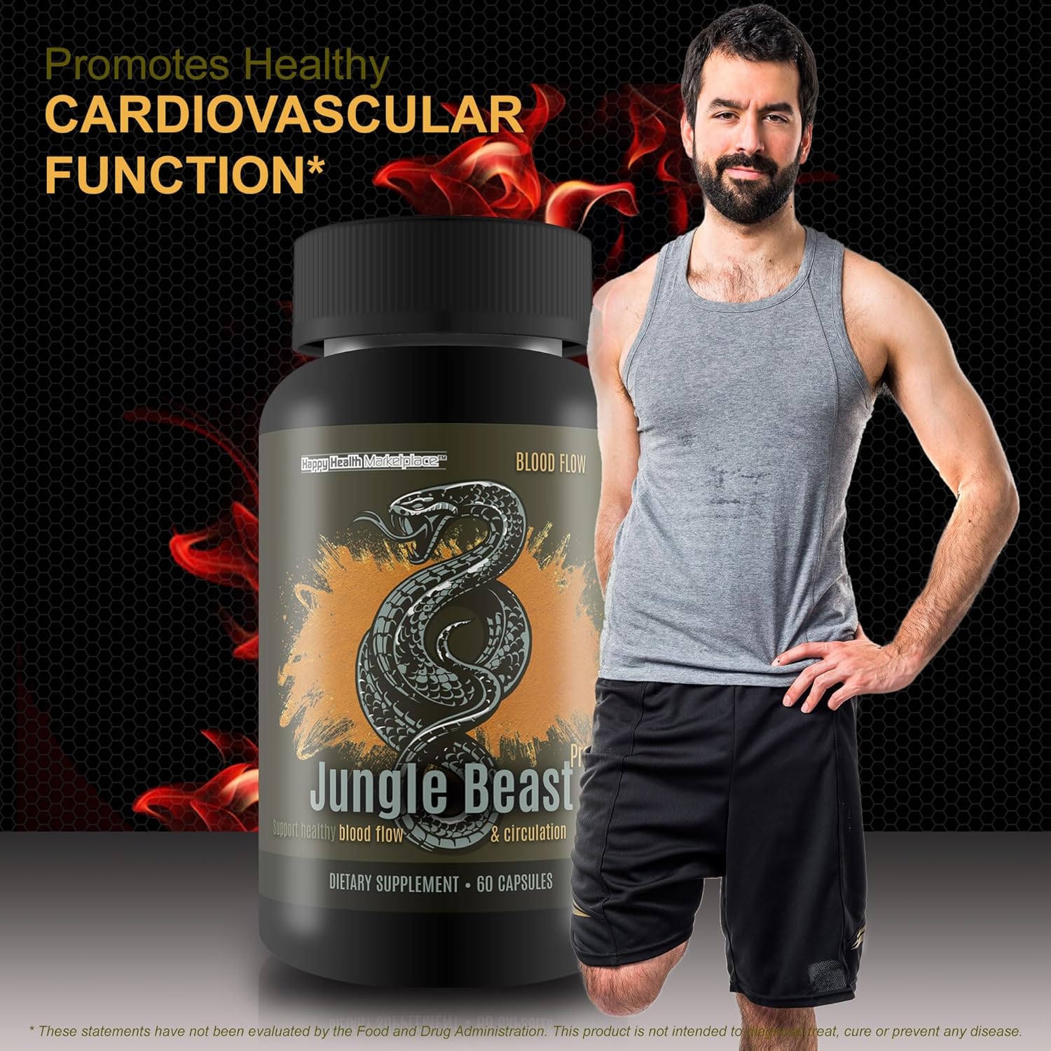 Jungle Beast Pro Flow: Premium Blood Circulation Supplement for Enhanced Nutrient Delivery