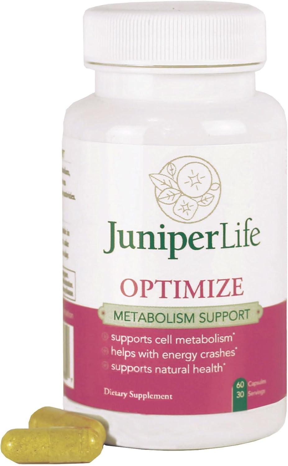 JuniperLIfe Optimize Supplement with Berberine, Acetyl l-carnitine, Theanine, Alpha-lipoic Acid, Quercitin, and Taurine for Thyroid, Antioxidant, Cholesterol, Memory, and Energy Support