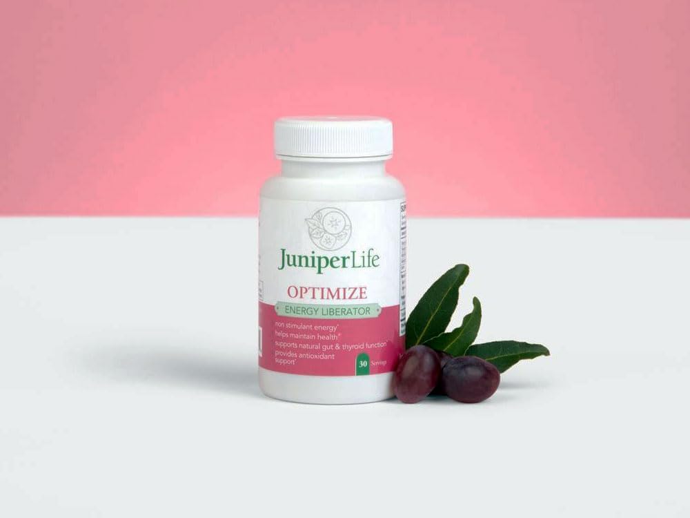 JuniperLIfe Optimize Supplement with Berberine, Acetyl l-carnitine, Theanine, Alpha-lipoic Acid, Quercitin, and Taurine for Thyroid, Antioxidant, Cholesterol, Memory, and Energy Support