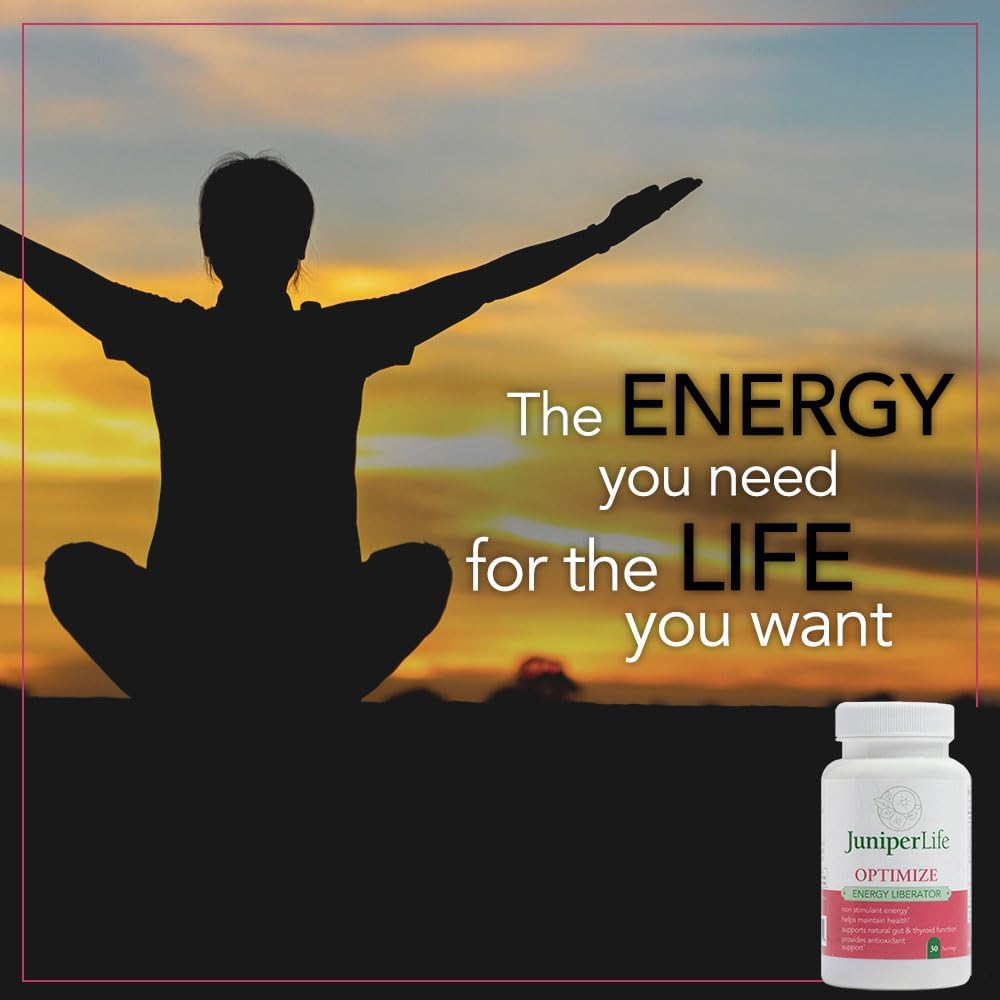 JuniperLIfe Optimize Supplement with Berberine, Acetyl l-carnitine, Theanine, Alpha-lipoic Acid, Quercitin, and Taurine for Thyroid, Antioxidant, Cholesterol, Memory, and Energy Support