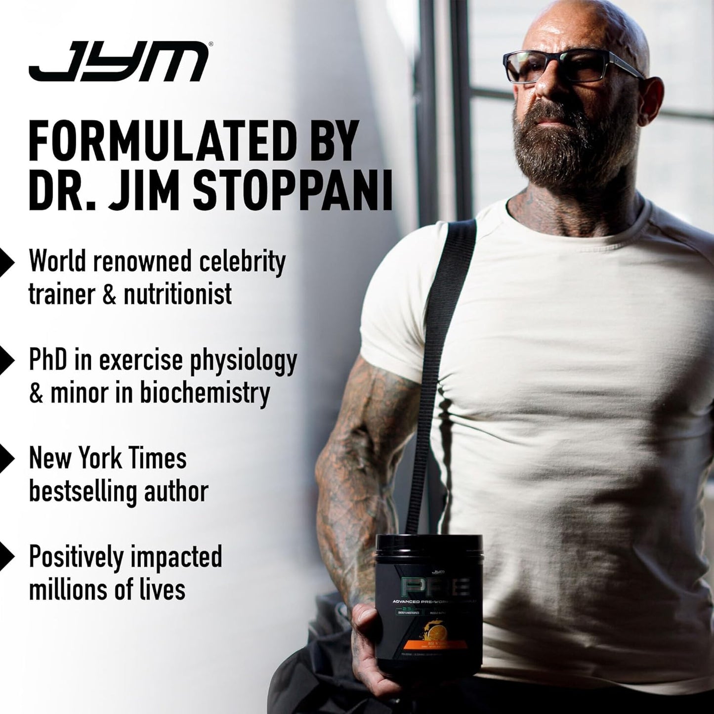 JYM Supplement Science Post-Workout Bundle with BCAAs, Creatine, and Omega-3 Fish Oil Softgels