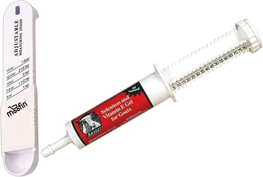 Kaeco Goat Selenium & Vitamin E Gel with Measuring Spoon - Nutrient Support, Absorption, Antioxidant Protection