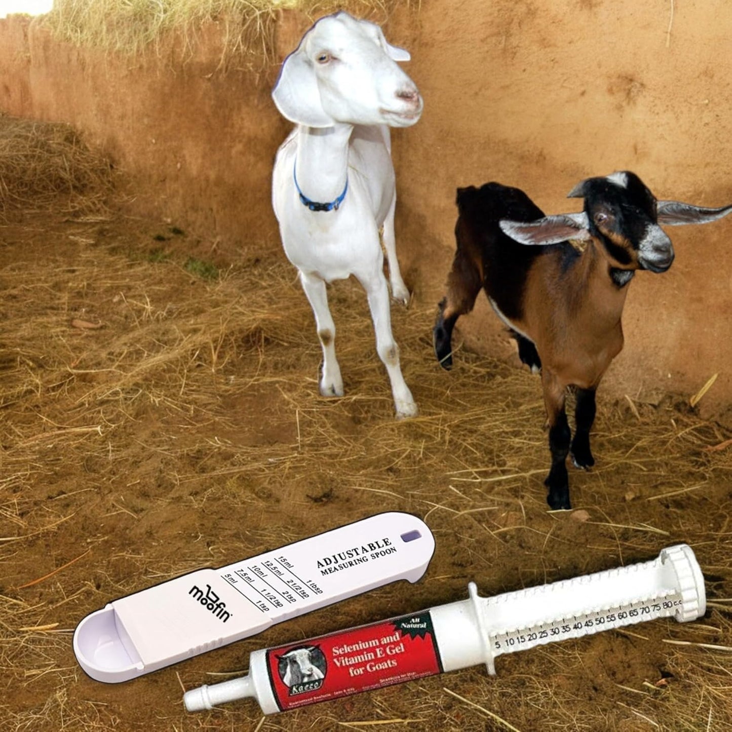 Kaeco Goat Selenium & Vitamin E Gel with Measuring Spoon - Nutrient Support, Absorption, Antioxidant Protection