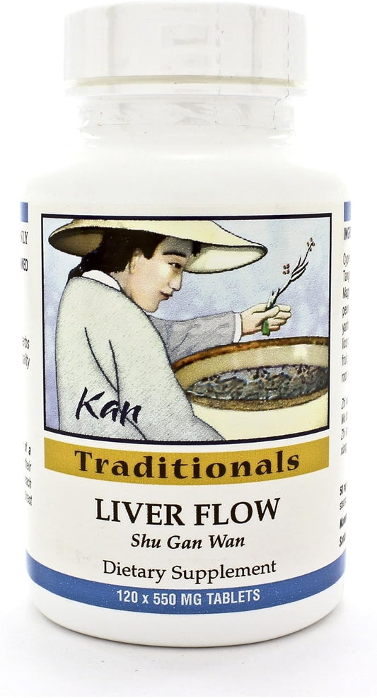 Kan Herbs Liver Flow: 120 Tablets for Liver Health and Support