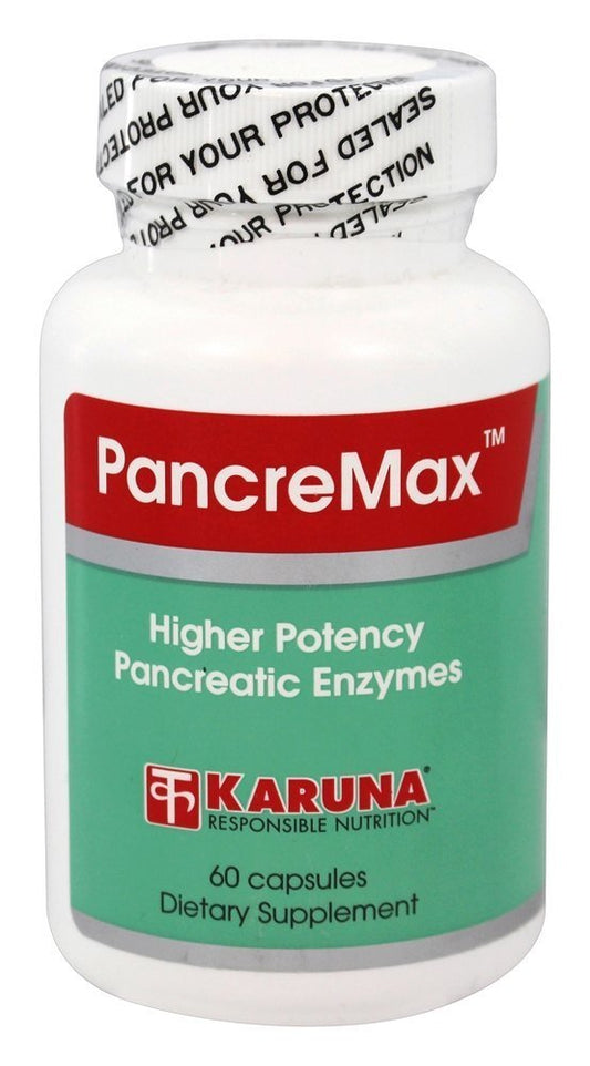 Karuna PancreMax 60 Capsules - Digestive Enzyme Support Supplement