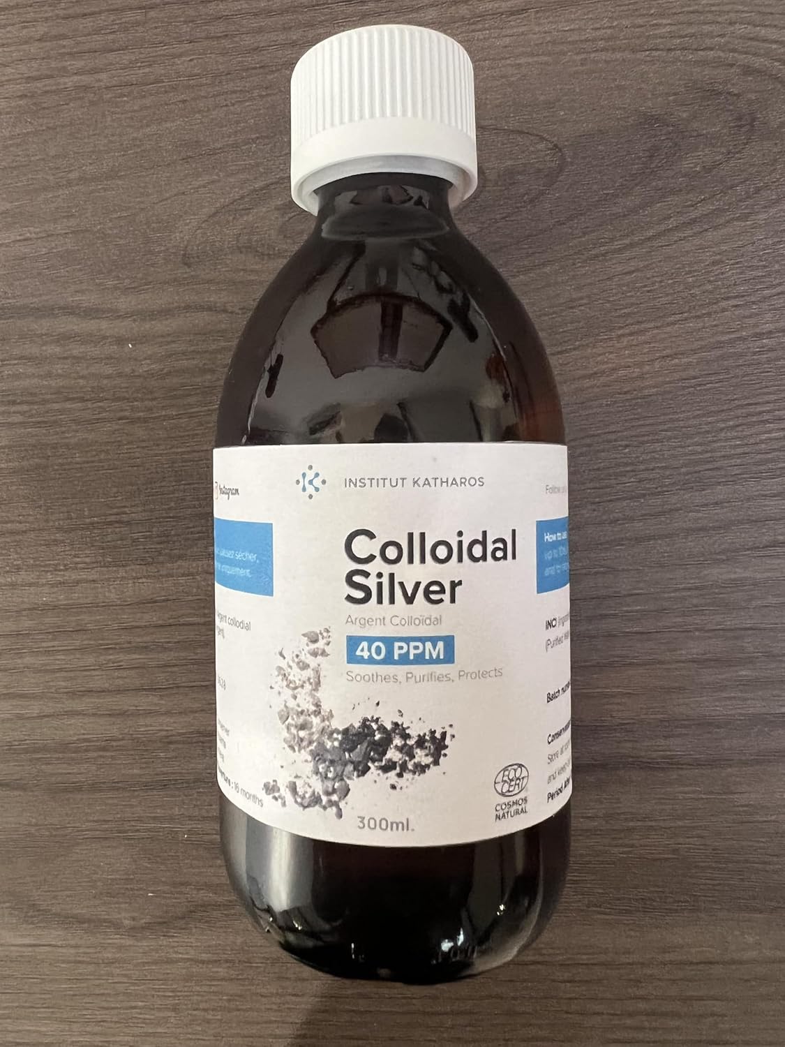 Katharos Colloidal Silver Liquid & Spray Set - 10 fl oz - Immune Support Solution - Nano Sol Supplement - 40 PPM Ionic Minerals - Organic Plata Coloidal