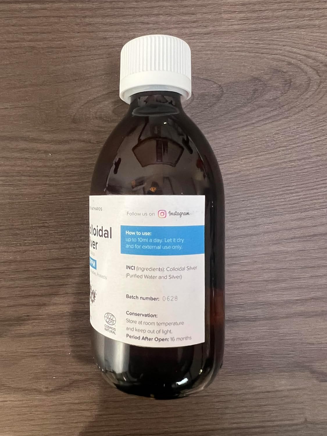 Katharos Colloidal Silver Liquid & Spray Set - 10 fl oz - Immune Support Solution - Nano Sol Supplement - 40 PPM Ionic Minerals - Organic Plata Coloidal