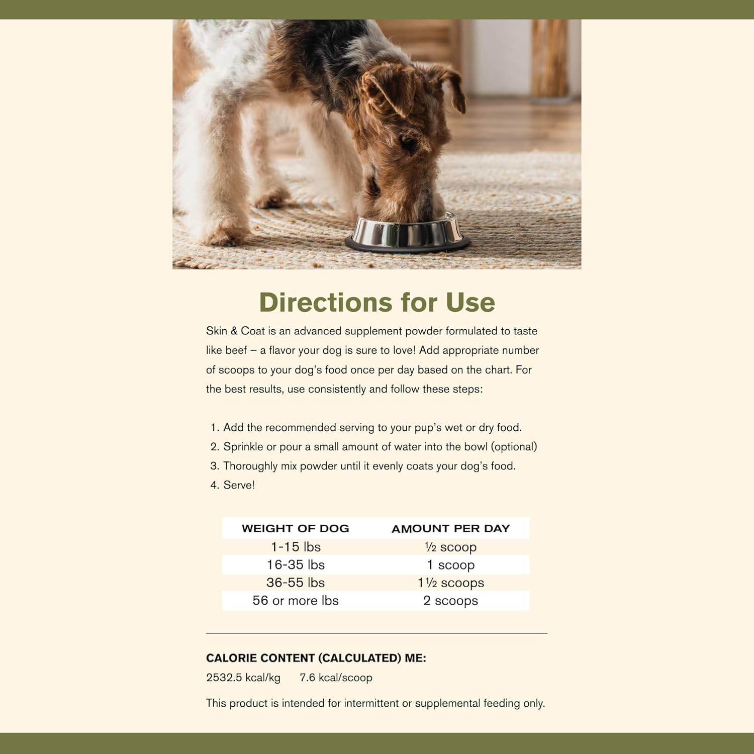 Katherine Heigl Badlands Ranch Canine Supplement with Omega-3 Fatty Acids and Organic Ingredients for Healthy Skin and Coat - 30 Scoops