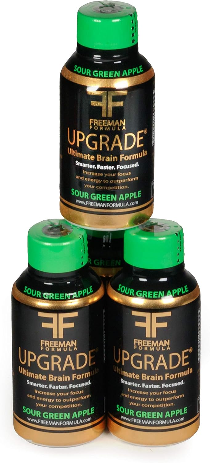 Kaxilu Brain Supplement Blend with AAKG & Green Tea for Memory & Focus - 2 Fl oz (12 Pack)