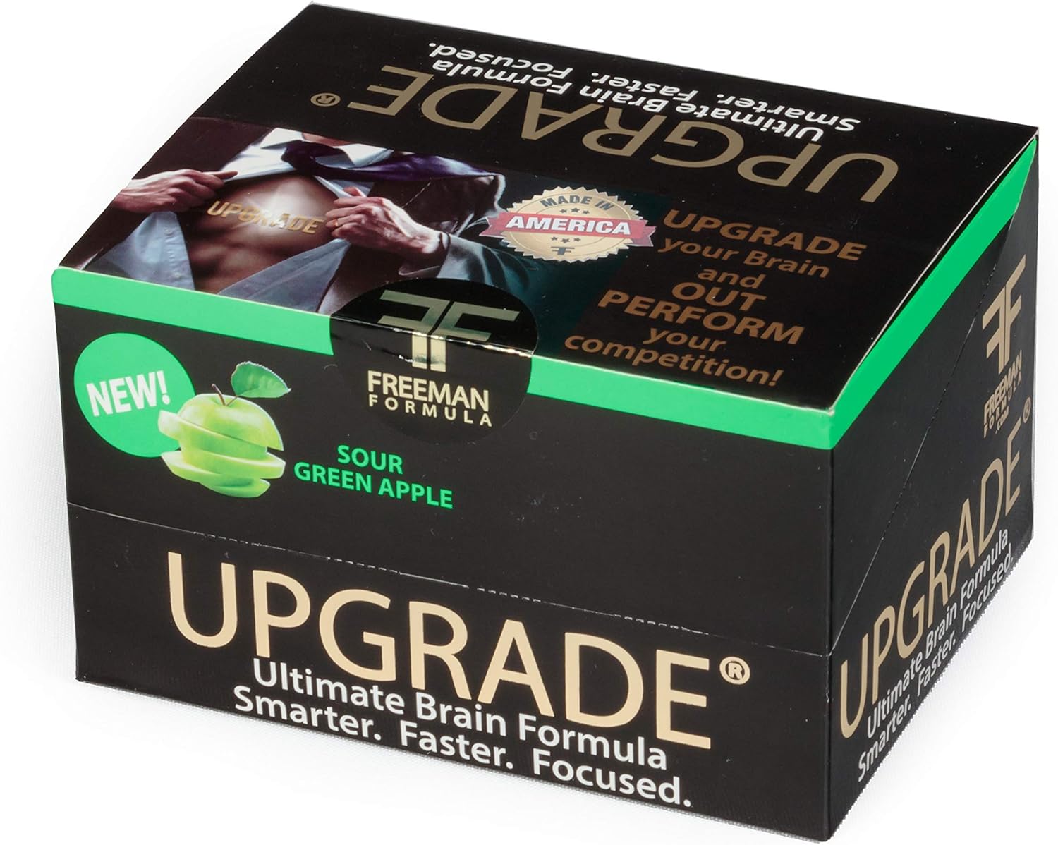 Kaxilu Brain Supplement Blend with AAKG & Green Tea for Memory & Focus - 2 Fl oz (12 Pack)