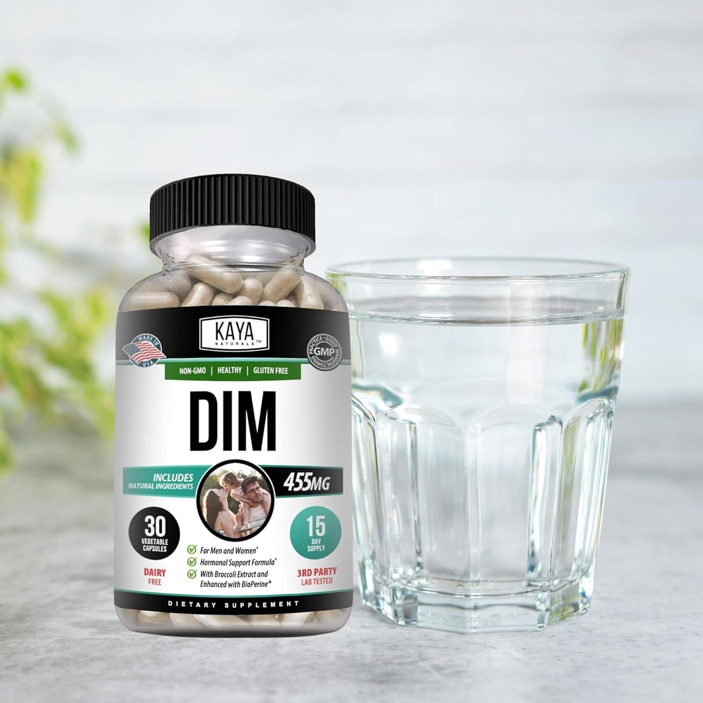 Kaya Naturals DIM Ultra Capsules - Hormonal Support Supplement for Women and Men - Contains Broccoli Extract & BioPerine - Supports Acne, Menopause, Prostate Health