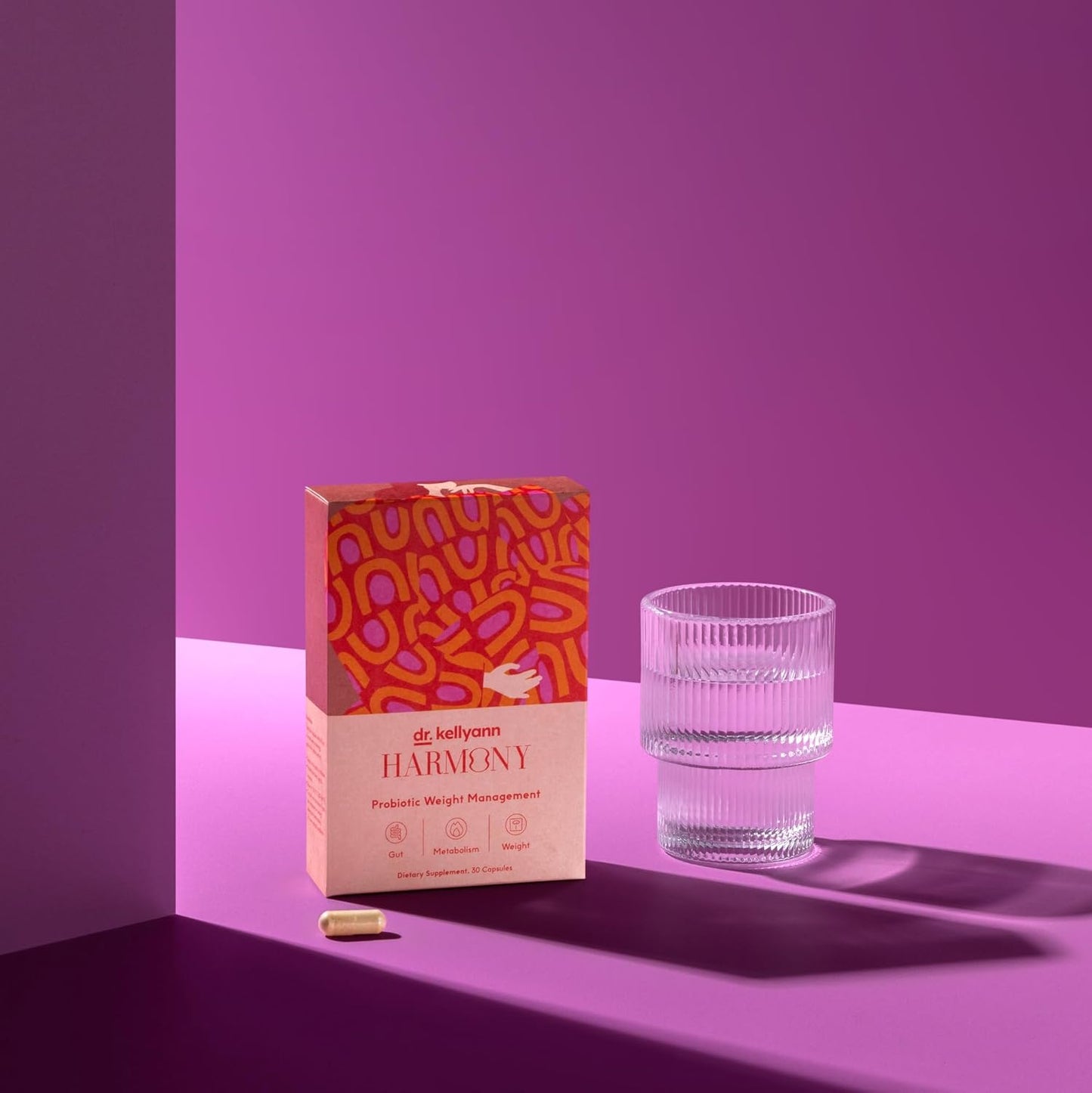 Kellyann Harmony Probiotic Weight Management Capsules - Prebiotic & Probiotic for Gut Health and Weight Support