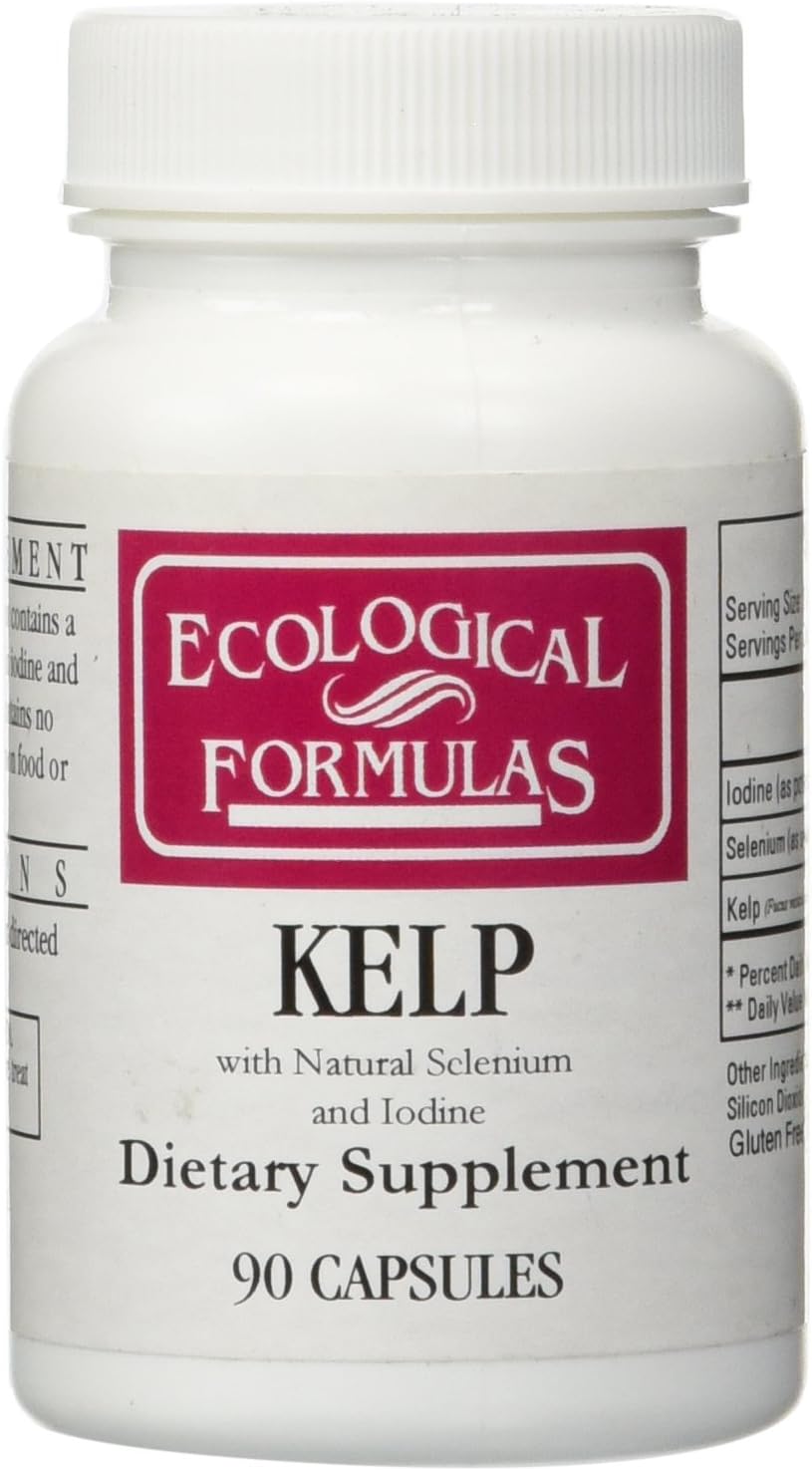 Kelp Supplement with Selenium and Iodine for Thyroid Support