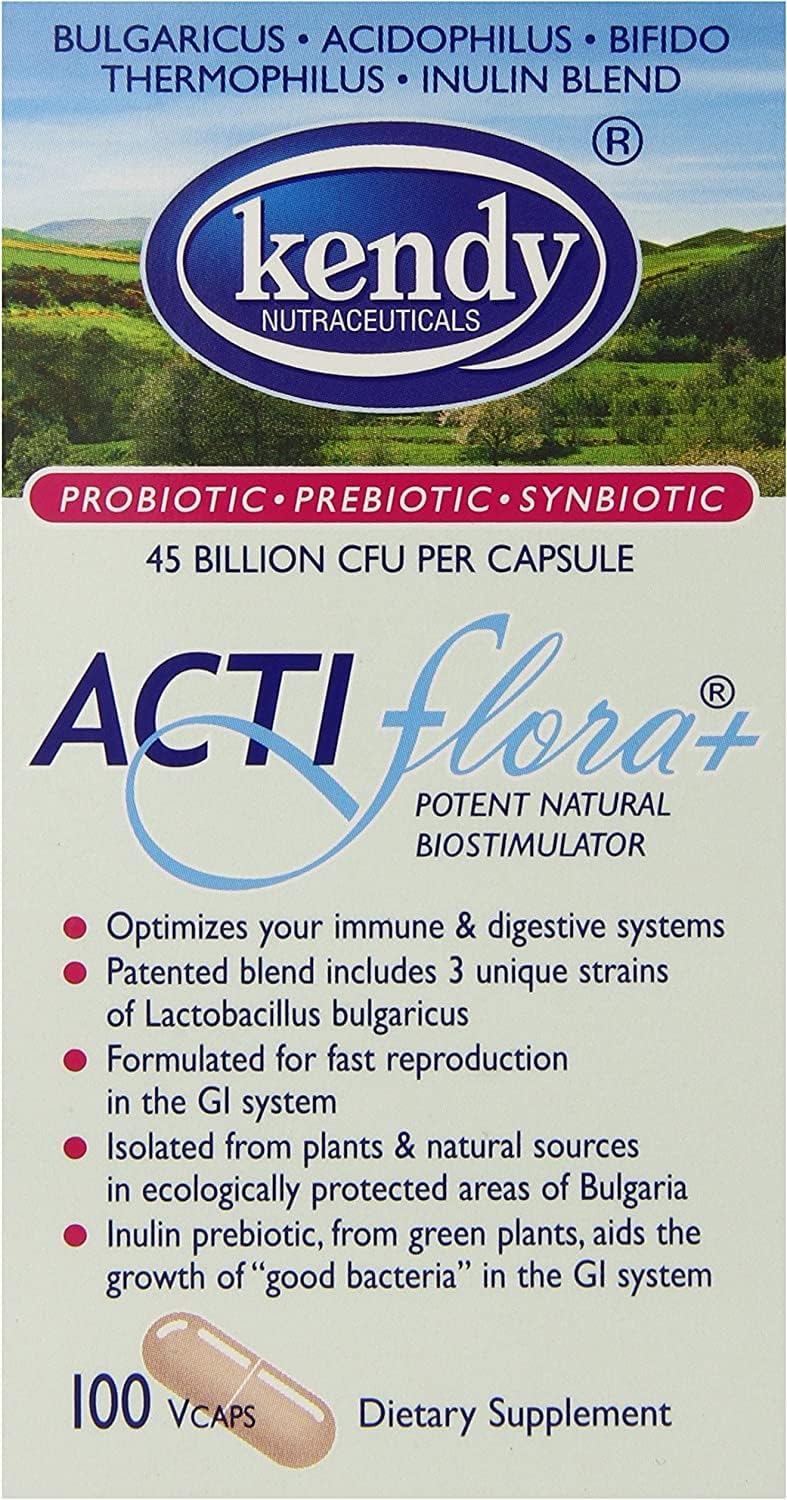 Kendy USA Actiflora+ Biostimulator - 100 Vegetarian Capsules, Natural and Potent
