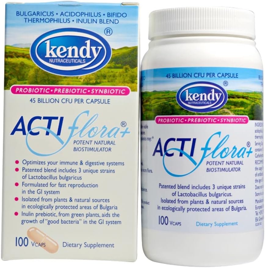 Kendy USA Actiflora+ Biostimulator - 100 Vegetarian Capsules, Natural and Potent
