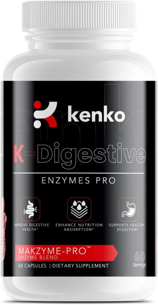 Kenko Essentials K-Digestive Enzymes Pro Supplement - 60 Capsules