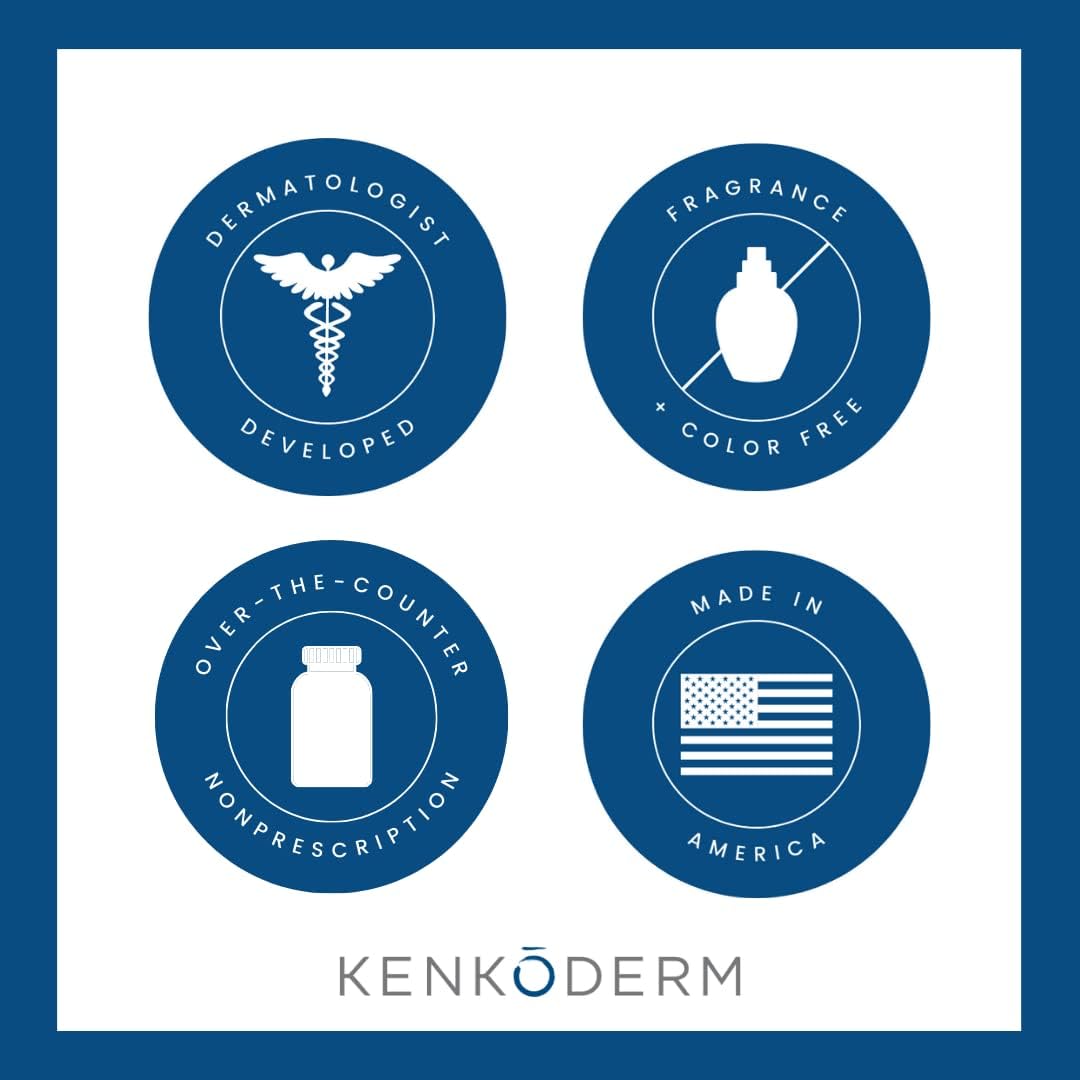 Kenkoderm Psoriasis Multivitamin with Omega 3, Vitamin D, Collagen & More - 120 Capsules