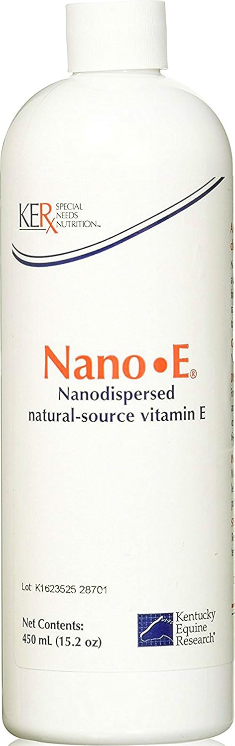 Kentucky Equine Research Nano -E: 450 mL Natural Vitamin E Antioxidant for Horses