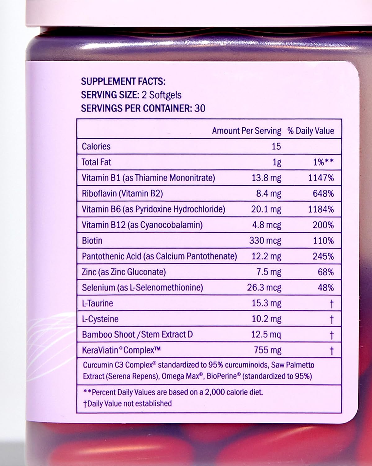 Keranique Hair & Scalp Supplements - Boost Strength and Growth with Biotin, Vitamin B, and Vital Nutrients