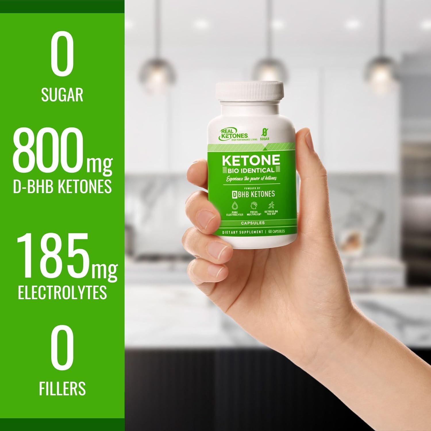 Keto BHB Salts Capsules with goBHB Electrolytes - Exogenous Ketones for Energy & Focus