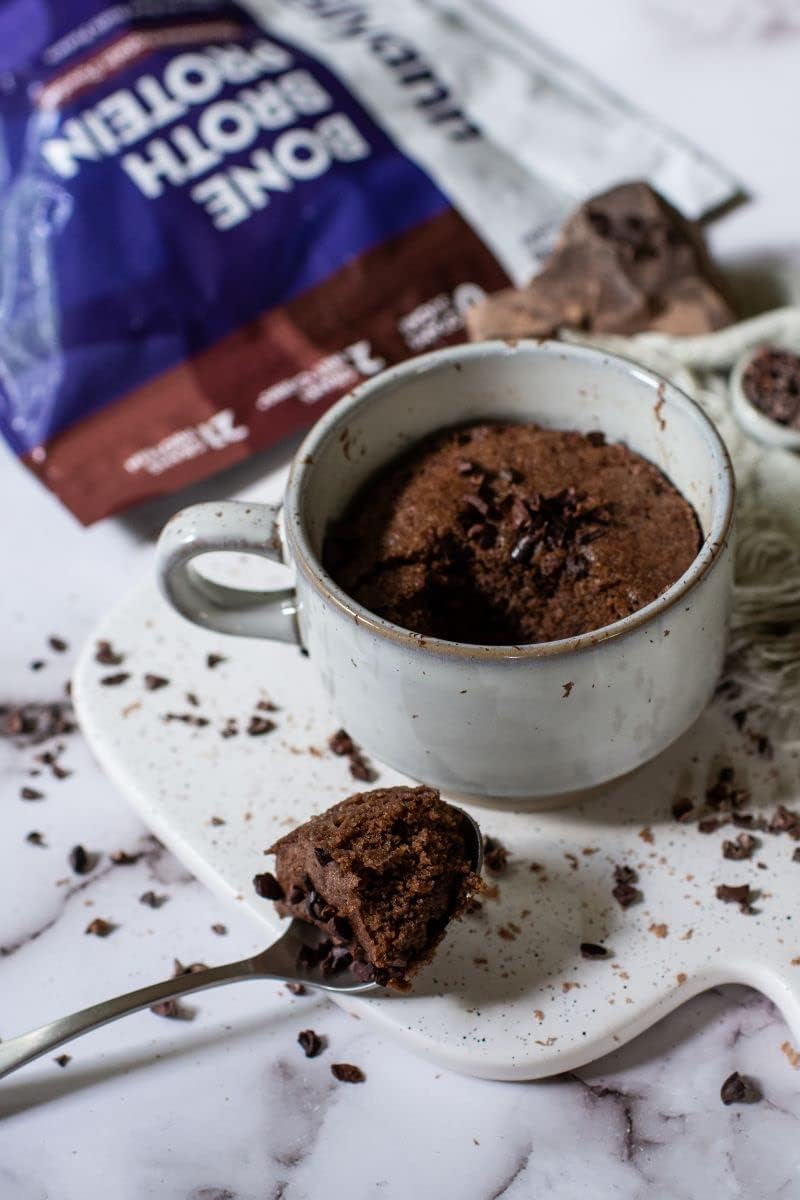 Keto Bone Broth Protein Powder Chocolate - 21g Protein, 2g Net Carbs - Grass Fed Hydrolyzed Collagen - Sugar, Gluten, Dairy Free - Paleo, Keto Shakes (30 Servings)