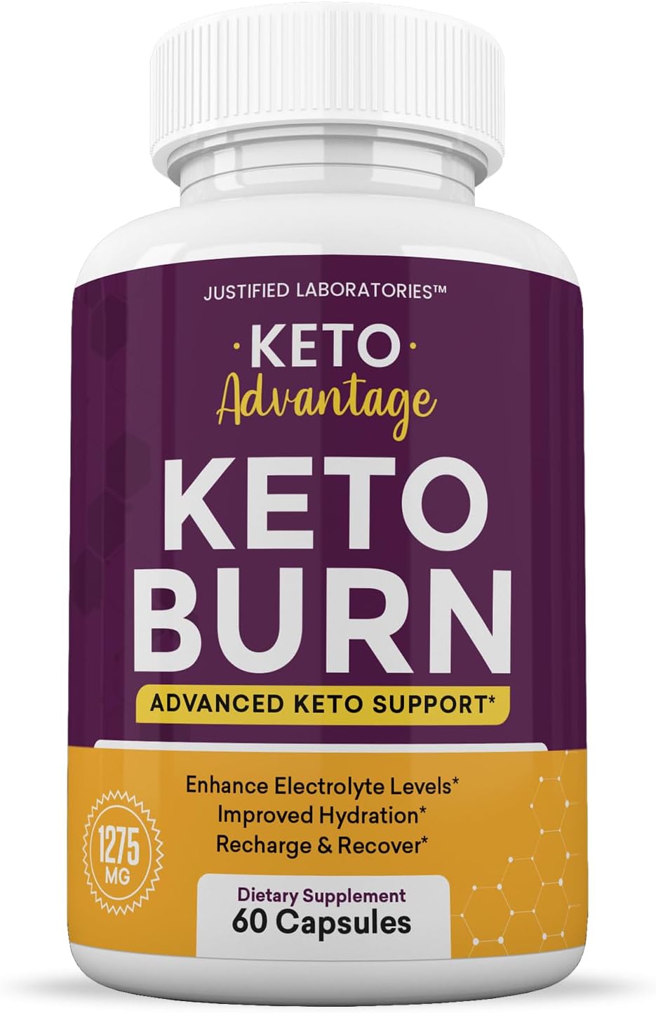 Keto Burn Pills 1275MG with Apple Cider Vinegar, Olive Oil, Green Tea - 60 Capsules
