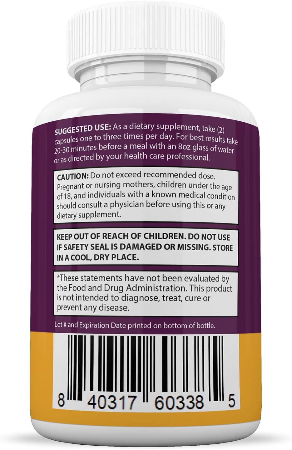 Keto Burn Pills 1275MG with Apple Cider Vinegar, Olive Oil, Green Tea - 60 Capsules