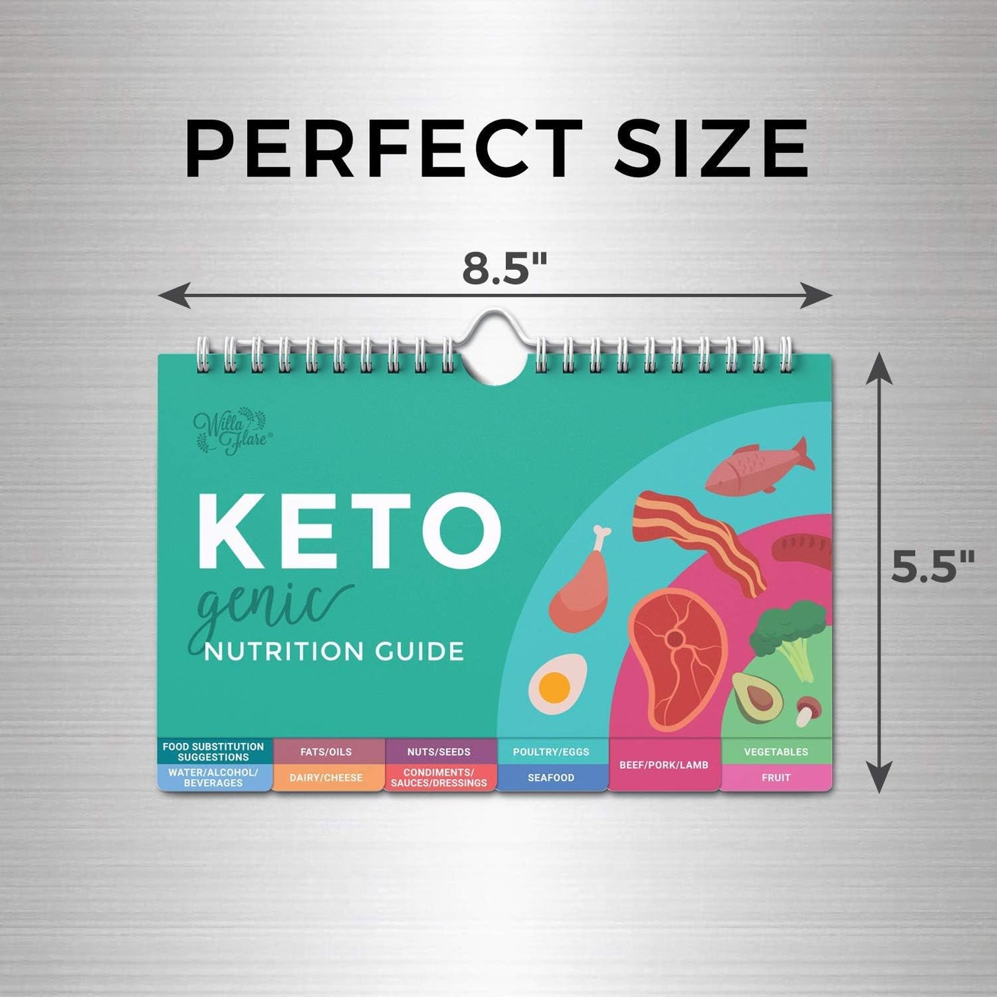 Keto Cheat Sheet Magnets: 192 Snacks & Foods, Correct Measurements for Cookbook - Fridge Guide + 500 Foods