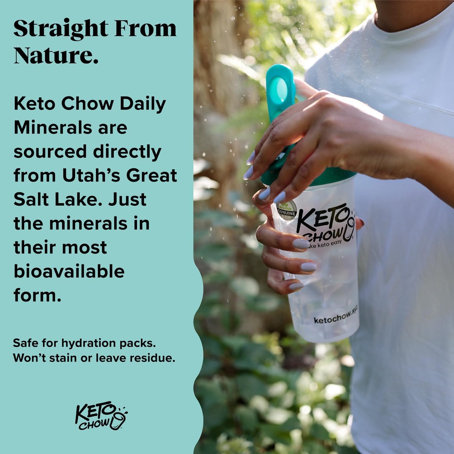 Keto Chow Daily Minerals Drops 2 oz - Electrolyte Balance - Copper, Magnesium, Chromium, Zinc, Boron, Selenium - Zero Sugar - Keto, Gluten Free, Vegan, Non GMO - Travel Size