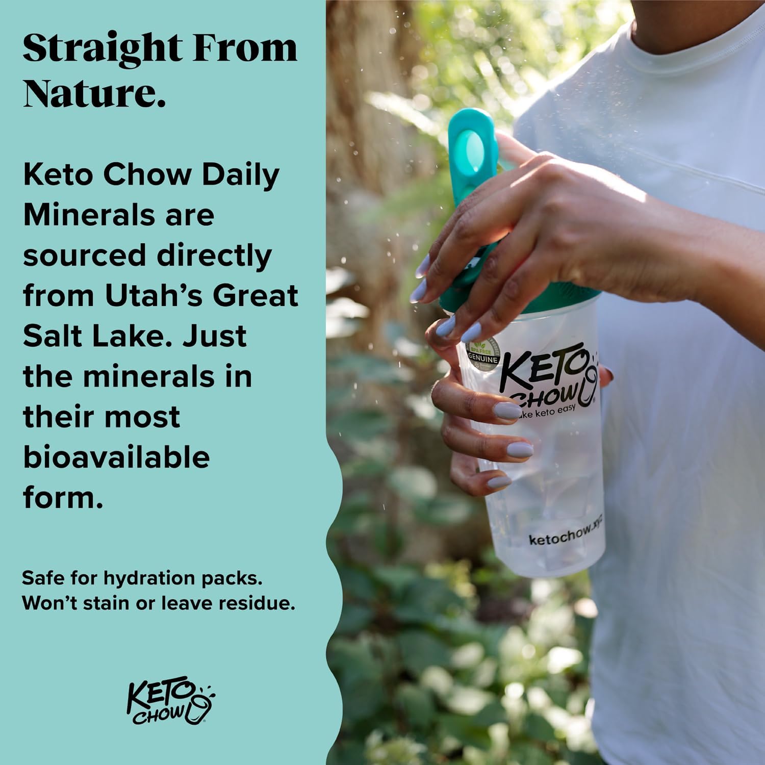 Keto Chow Daily Minerals Drops 2 oz - Electrolyte Balance - Copper, Magnesium, Chromium, Zinc, Boron, Selenium - Zero Sugar - Keto, Gluten Free, Vegan, Non GMO - Travel Size